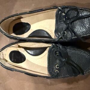 Frye Black Leather Women's Loafers